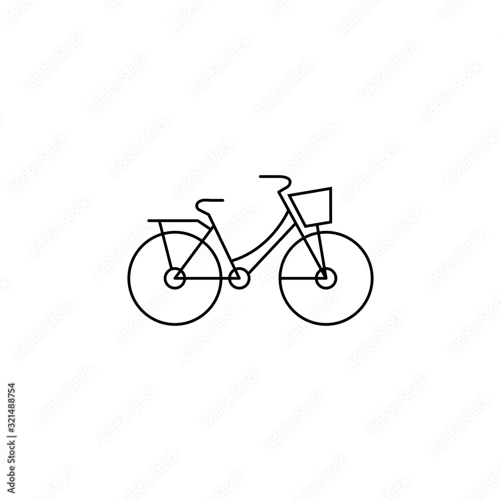 thin line icons for bicycle,vector illustrations