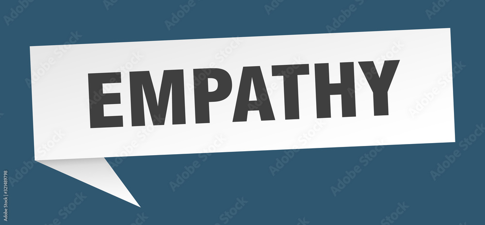 empathy speech bubble. empathy ribbon sign. empathy banner empathy speech bubble. empathy ribbon sign. empathy banner