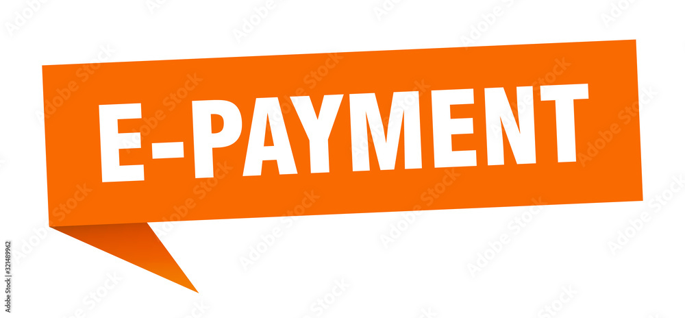 e-payment speech bubble. e-payment ribbon sign. e-payment banner e-payment speech bubble. e-payment ribbon sign. e-payment banner