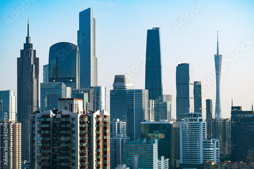 Modern city skyline in Guangzhou © NAYUKIFILMS