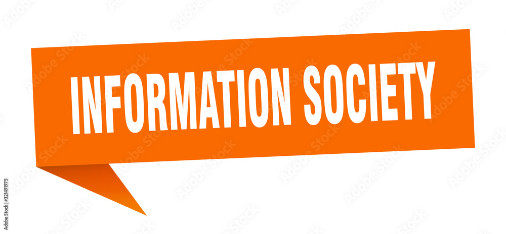 information society speech bubble. information society ribbon sign. information society banner information society speech bubble. information society ribbon sign. information society banner