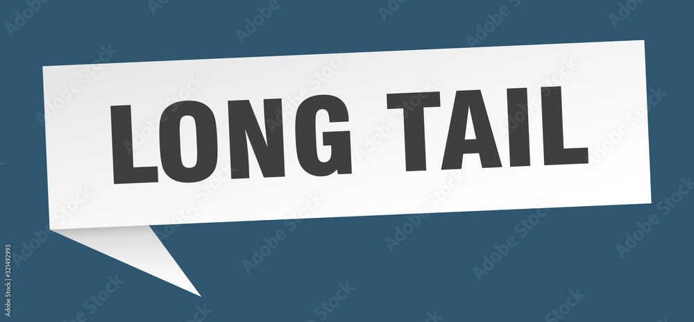 long tail speech bubble. long tail ribbon sign. long tail banner long tail speech bubble. long tail ribbon sign. long tail banner