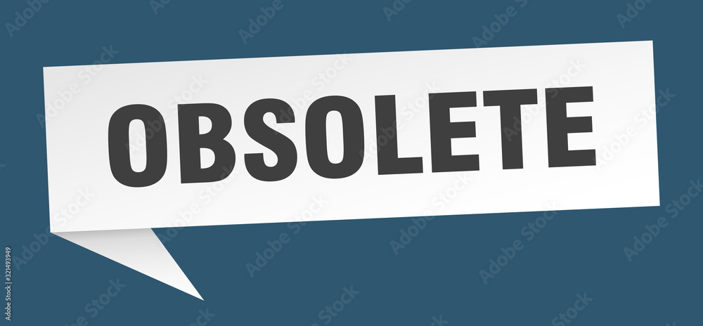 obsolete speech bubble. obsolete ribbon sign. obsolete banner obsolete speech bubble. obsolete ribbon sign. obsolete banner