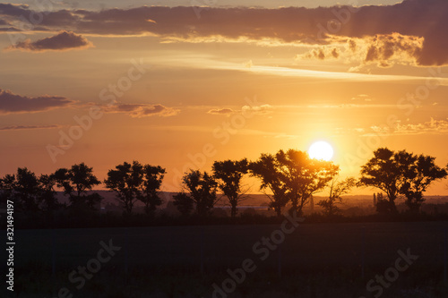 Dawn in the village