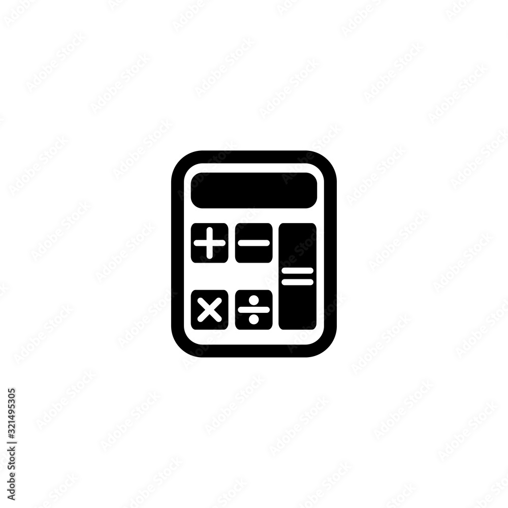 calculator icon design vector logo template EPS 10