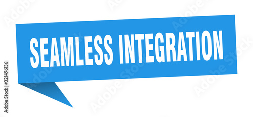 seamless integration speech bubble. seamless integration ribbon sign. seamless integration banner
