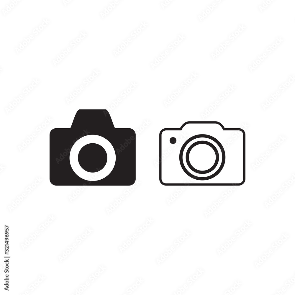 camera icon vector design logo template EPS 10