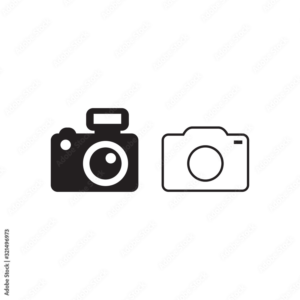 camera icon vector design logo template EPS 10