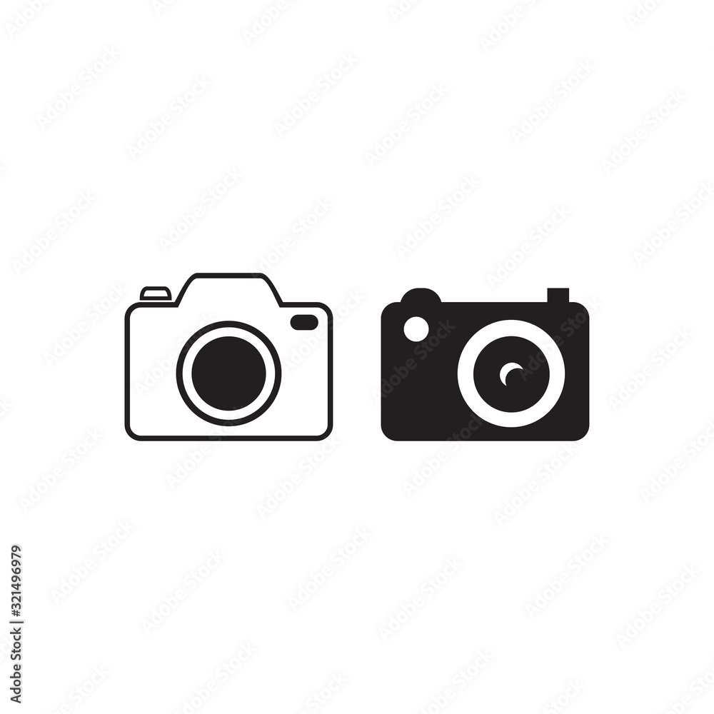 camera icon vector design logo template EPS 10 camera icon vector design logo template EPS 10