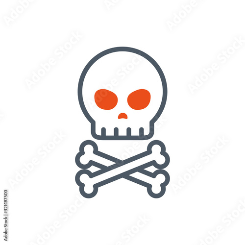 Isolated skull icon vector design