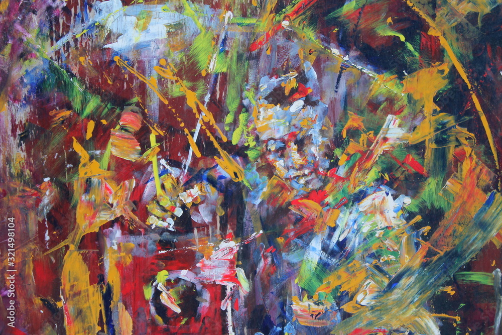 Fototapeta premium Abstract art design template on colorful background