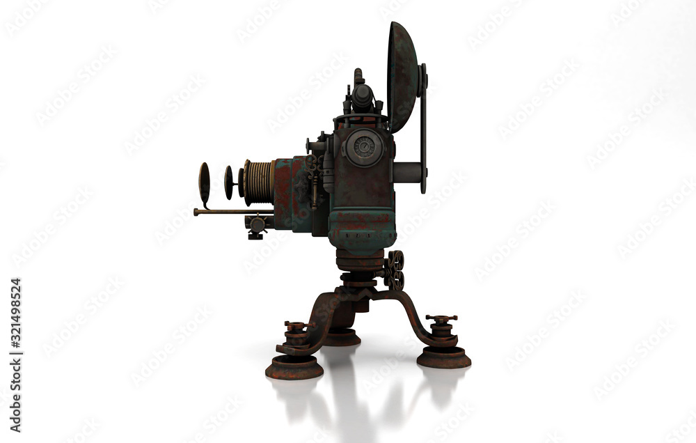 Steampunk camera, science fiction, 3d rendering, 3d illustration Steampunk camera, science fiction, 3d rendering, 3d illustration