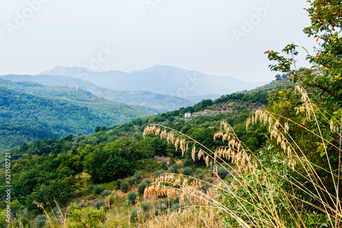 Panoram view of Cilento National Park near Roscigno photo