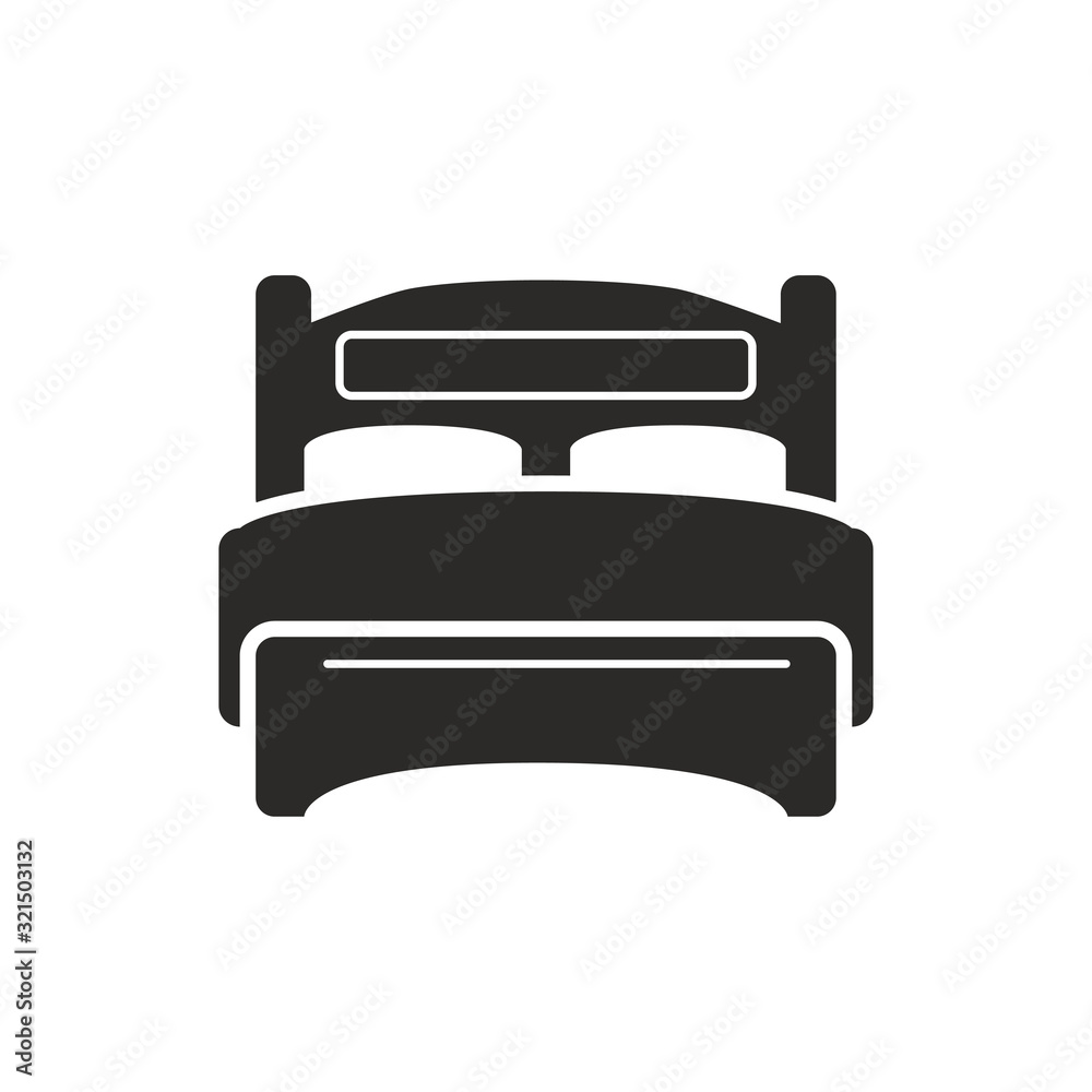 Bed icon design vector logo template EPS 10 Bed icon design vector logo template EPS 10