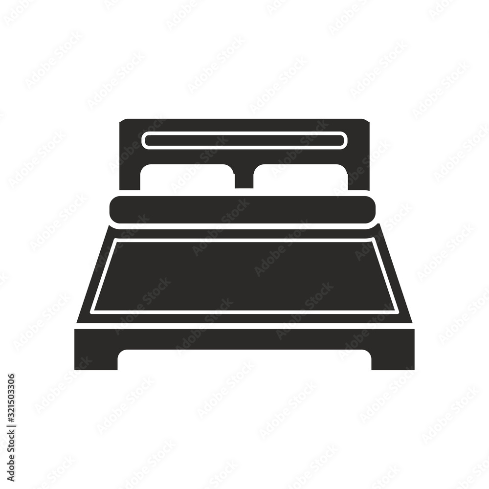 Bed icon design vector logo template EPS 10 Bed icon design vector logo template EPS 10