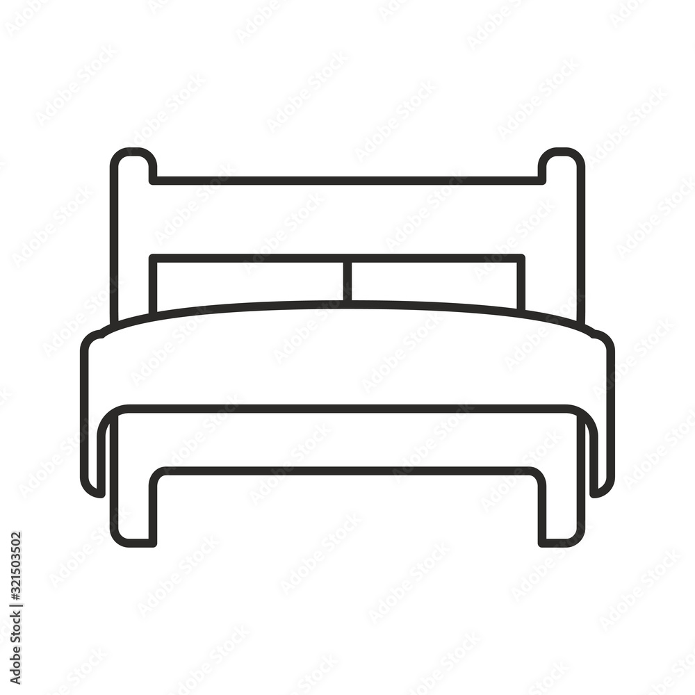 Bed icon design vector logo template EPS 10 Bed icon design vector logo template EPS 10