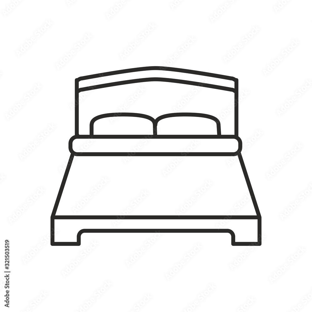 Bed icon design vector logo template EPS 10 Bed icon design vector logo template EPS 10