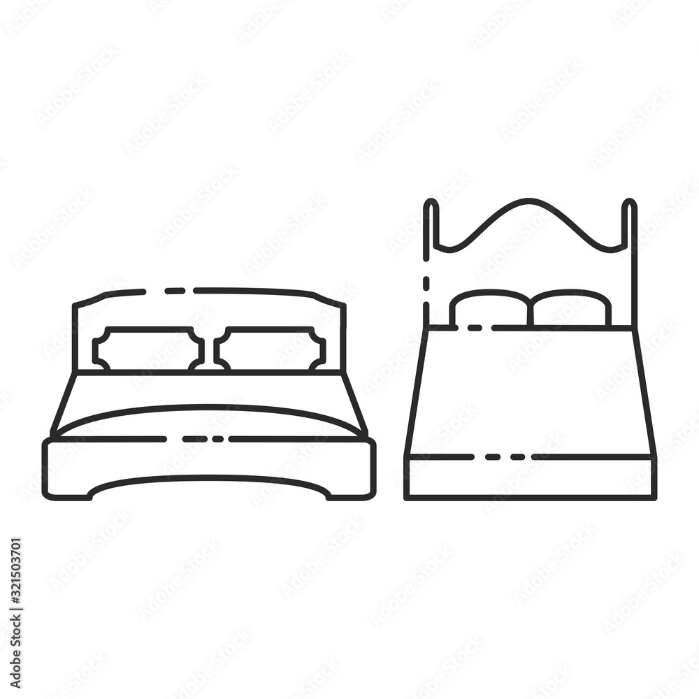 Bed icon design vector logo template EPS 10 Bed icon design vector logo template EPS 10