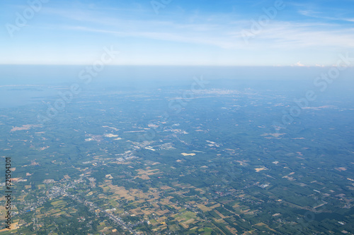 landscape, Sky and clouds beautiful The view out of an airplane in the morning thailand appropriate the background , idea copy space © pcbang