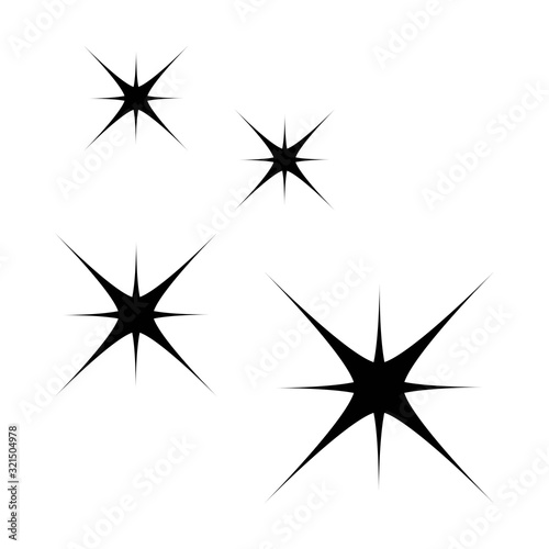sparkle icon vector design logo template eps 10 © ndog717