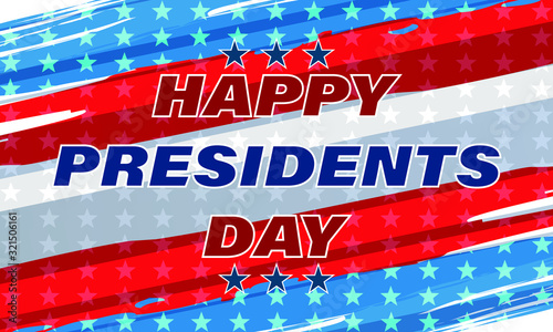 Happy Presidents Day Vector Illustration. Suitable for greeting card, poster and banner. Illustration Of happy Presidents Day. Vector EPS 10.