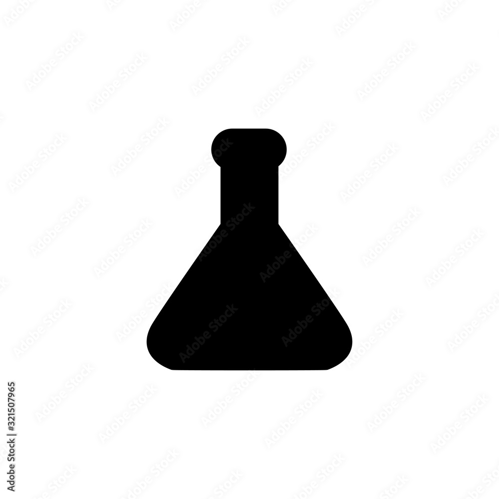 erlenmeyer icon vector design logo template EPS 10