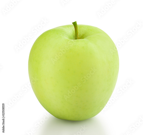 green apple isolated on white