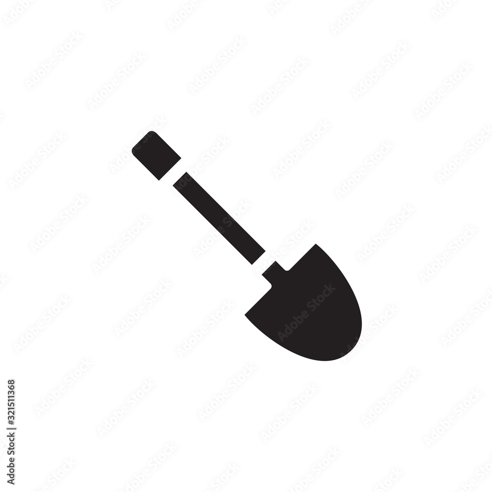 Shovel icon vector design template