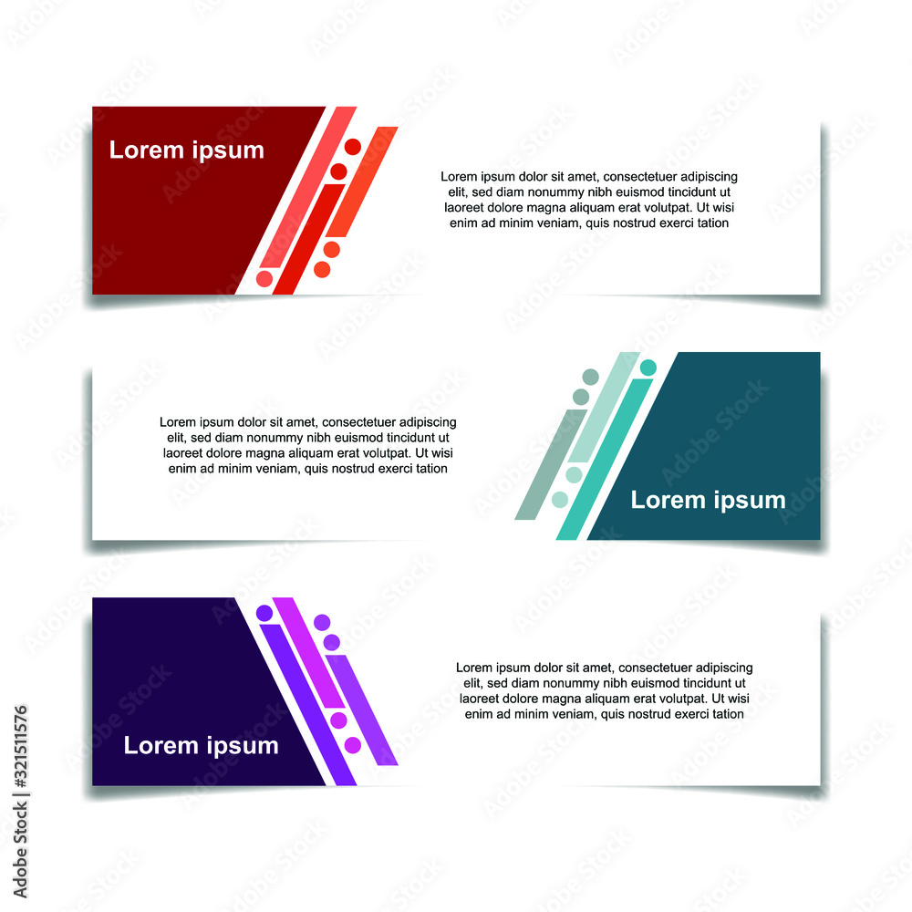 Abstract Web banner design background or header Templates vector illustration