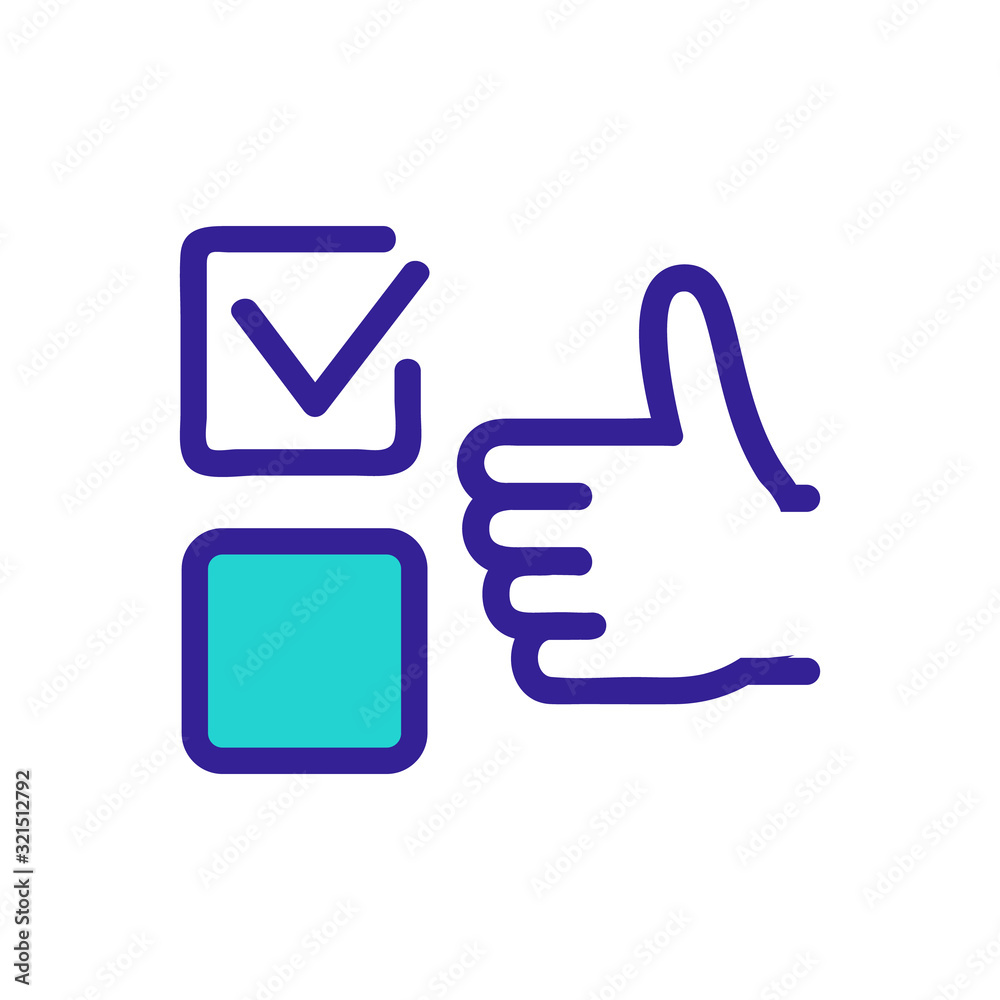 The correct answer is the icon vector. Thin line sign. Isolated contour symbol illustration The correct answer is the icon vector. Thin line sign. Isolated contour symbol illustration