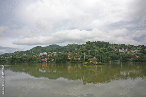 Beside the serene lake in Kandy, Sri Lanka
