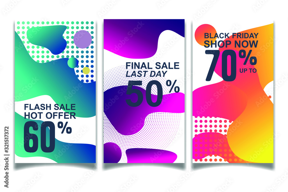 Modern abstract Sale Banners Design. Discount Banner Promotion Template. Dynamic modern fluid mobile for sale banners. Sale banner template design, Super sale special offer.