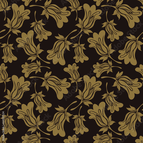 illustration bellflower for wallpaper and background