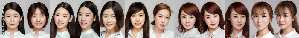 Smile combinations of girls of different ages in Asia Smile combinations of girls of different ages in Asia