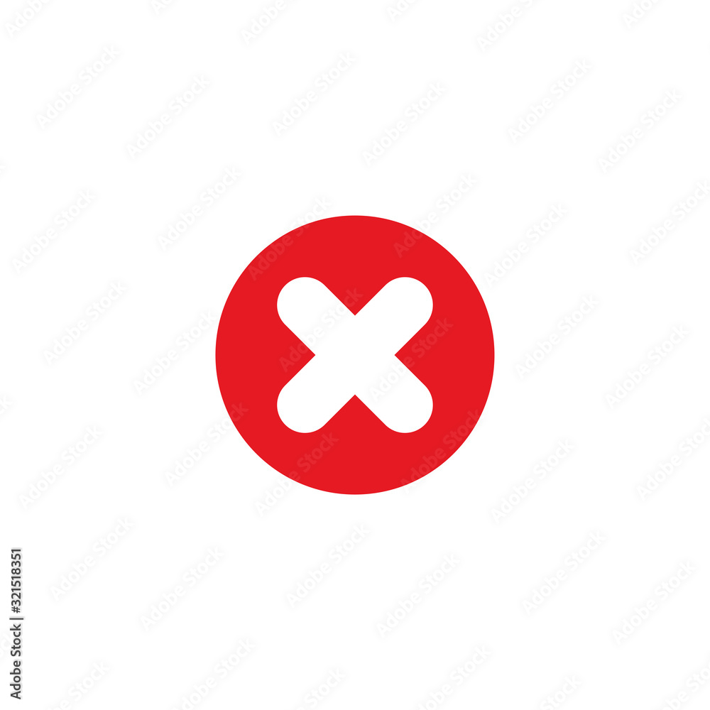 Decline Sign Icon Design Vector Decline Sign Icon Design Vector