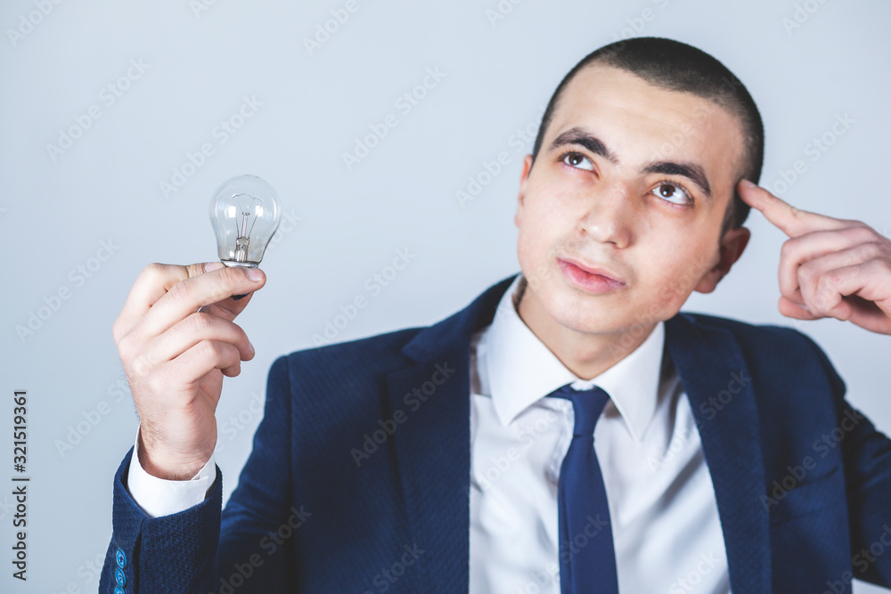 thinking man hand bulb thinking man hand bulb
