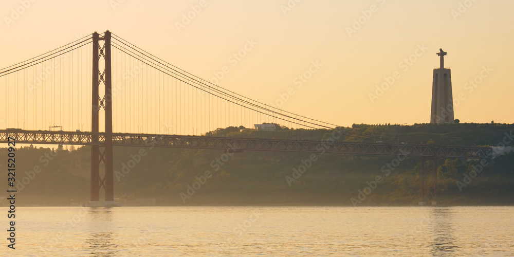 25Th Of April Suspension Bridge In Lisbon Portugal