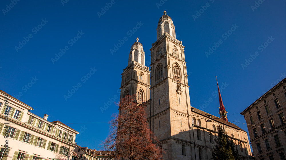 The Grossmunster is a Romanesque-style Protestant church, its congregation forms part of the Evangelical Reformed Church of the Canton of Zurich, Switzerland.
