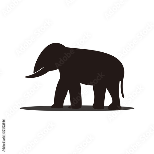 Elephant icon vector illustration sign