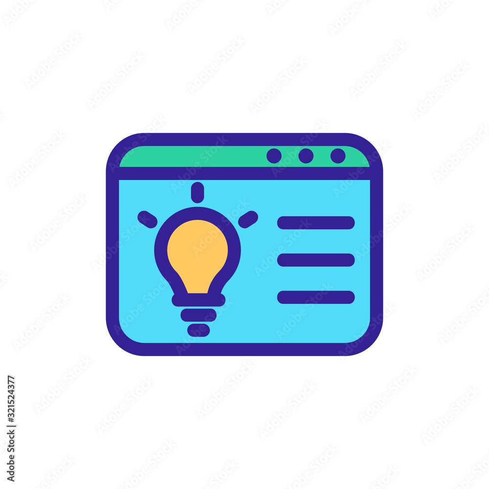 the idea of an internet icon vector. Thin line sign. Isolated contour symbol illustration the idea of an internet icon vector. Thin line sign. Isolated contour symbol illustration