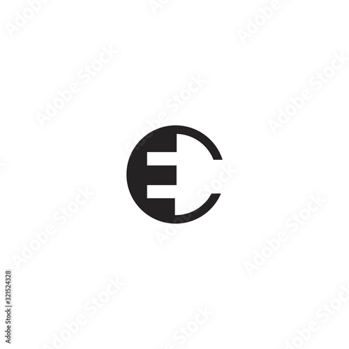 Free Download EC CE Letter Logo Design Template - GFXLoad