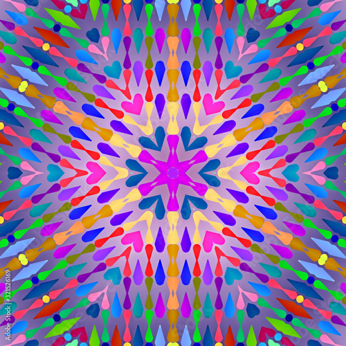 abstract colorful kaleidoscopic graphic