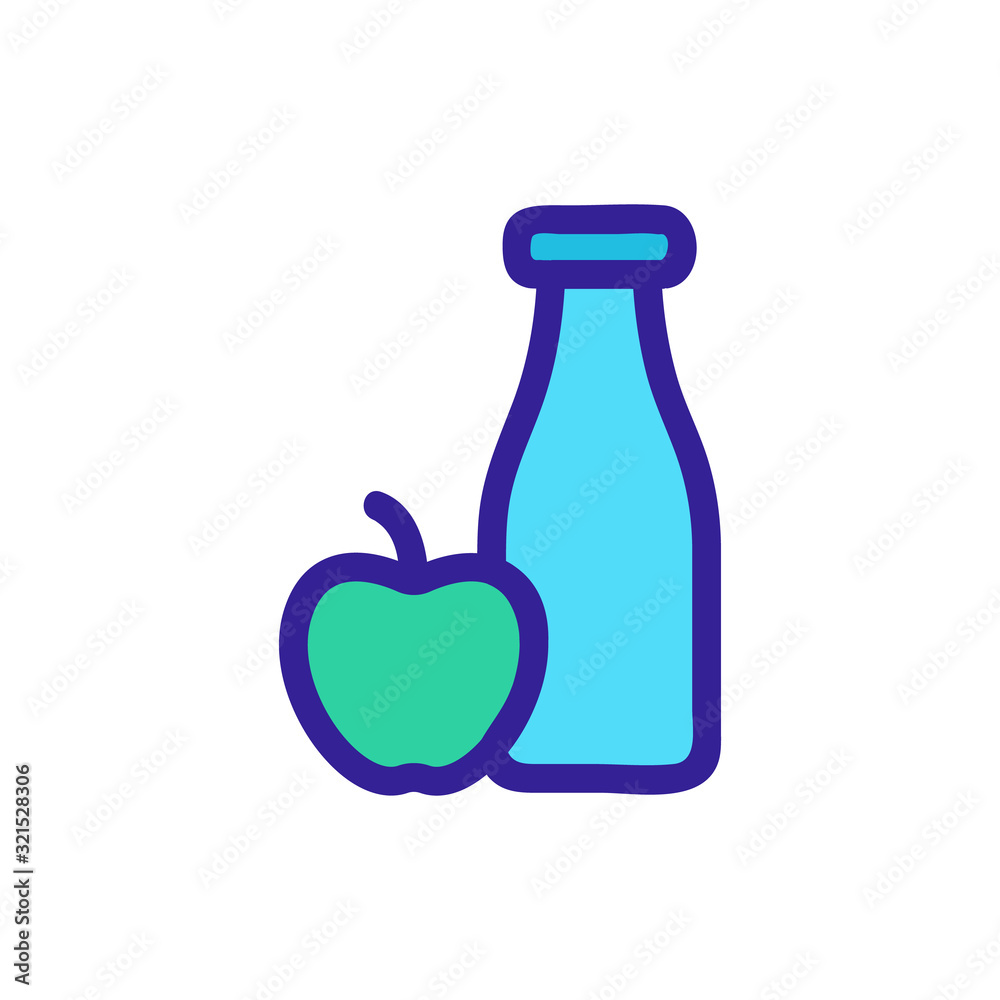 Health food icon vector. Thin line sign. Isolated contour symbol illustration Health food icon vector. Thin line sign. Isolated contour symbol illustration