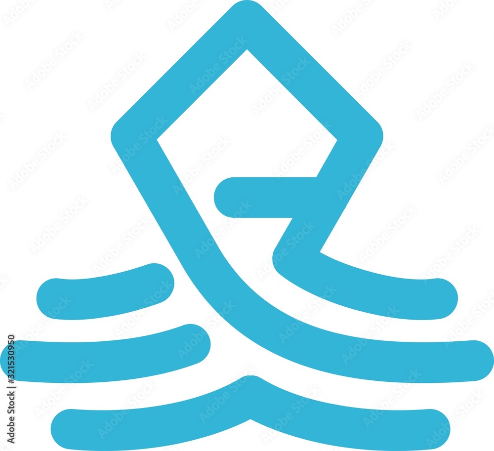 octopus line simple logo icon