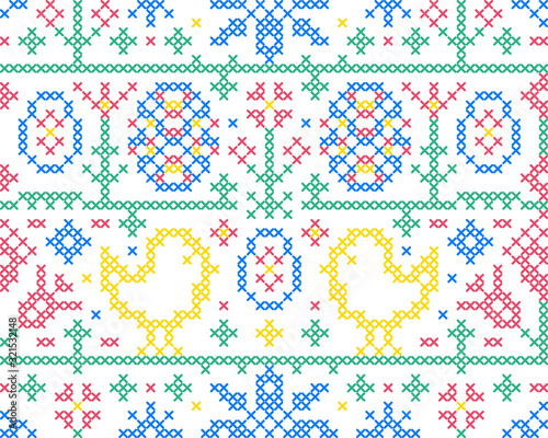 Cross stitch embroidery pattern