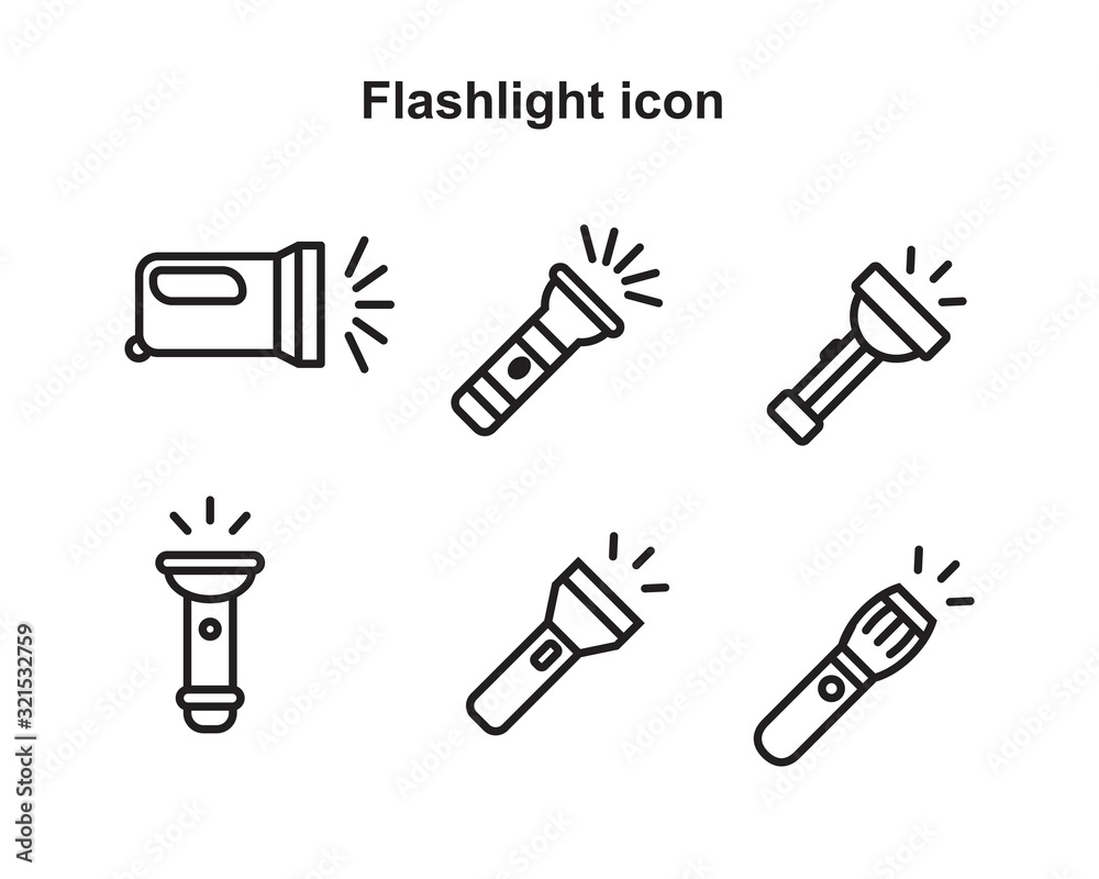 Flash light icon template black color editable. Flash light icon symbol Flat vector illustration for graphic and web design. Flash light icon template black color editable. Flash light icon symbol Flat vector illustration for graphic and web design.