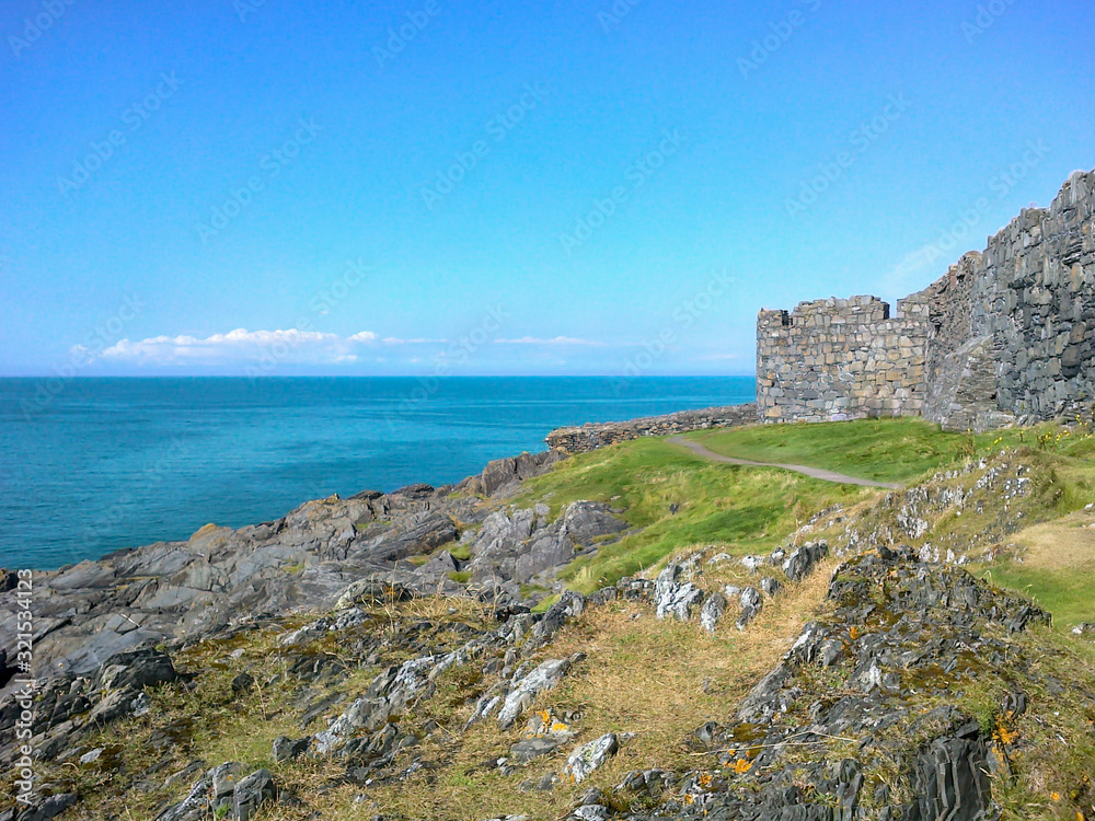 A Sea view Beside and Ancient Wall, United Kingdom
