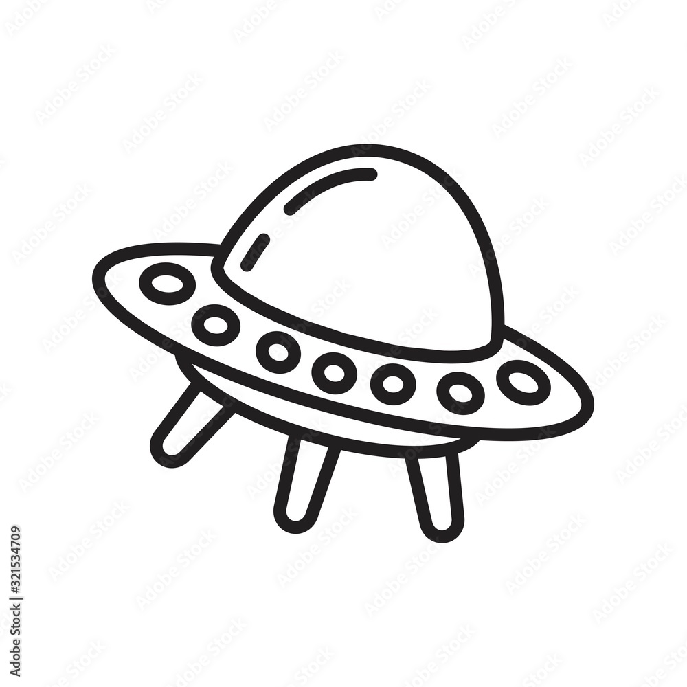 Ufo Flying spaceship icon template black color editable. Ufo Flying spaceship icon symbol Flat vector illustration for graphic and web design. Ufo Flying spaceship icon template black color editable. Ufo Flying spaceship icon symbol Flat vector illustration for graphic and web design.