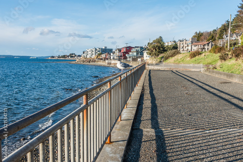 Seagull On Waterfront Fence 2