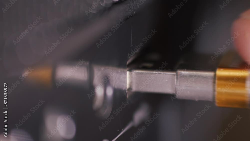 Work with computer. Copying files to a USB drive. The flash drive is inserted into the system block port. Close up. Work with computer. Copying files to a USB drive. The flash drive is inserted into the system block port. Close up.